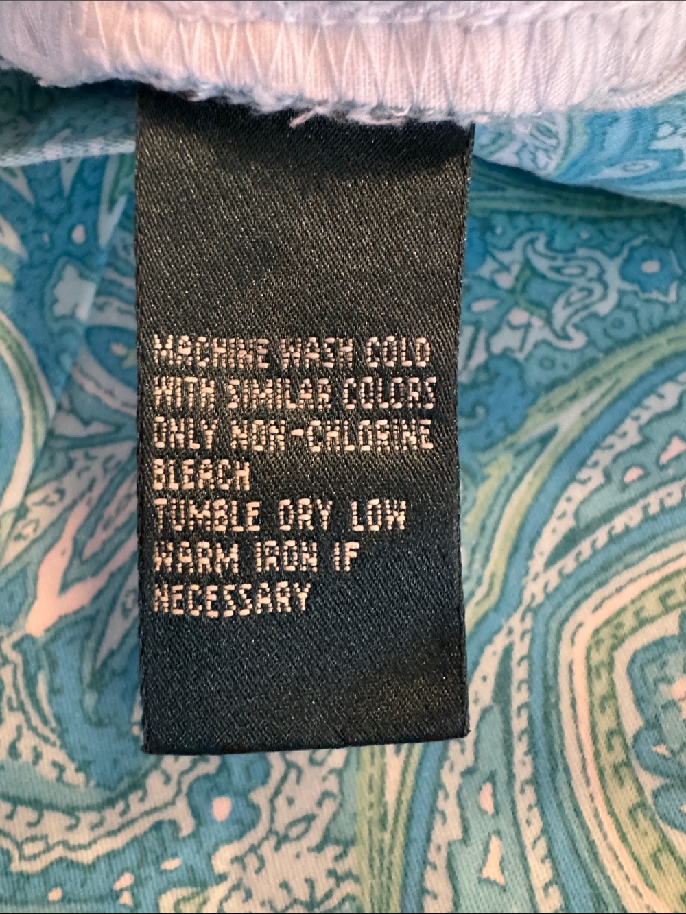 Lauren Ralph Lauren Light Blue Paisley Capris - Picture 7 of 7